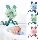 Portable Handheld Mini Cooling Fan Flexible Tripod Clip Desk Bike Baby Stroller