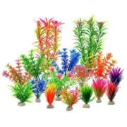 1set Aquatic Fish Tank Landscape Aquarium Home Decor Artificial Water Grass