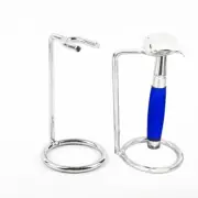 Men Steel Safety Razor Stand Double Edge Razor Art Holder Shaver Accessor_ro