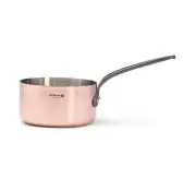 De Buyer nocuivre Tradition Copper Saucepan With Cast Iron Handle, 3.5-Quart
