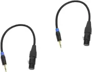 Milisten Practical Male to Pin Female Audio Adapter Cable for Video Recorders Durable Reliable Connection Sound for Mixing Consoles Black