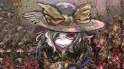 Anime smiling hat touhou ribbon texture komeiji Playmat Gaming Mat