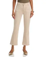 L'Agence Noya High Rise Slim Flare Jeans in Biscuit