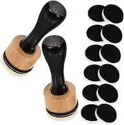 1 Set Foam Mats Round Concealer Paint Markers Prints Ink Pads for Stamping Ink Sponge Paper Ink Blending Sponges Craft Book Markers Colored Pens Blendable Foam Paint White Wooden