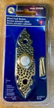 Zenith Heath LE-829LP-E Brass Lighted Wired Push Button
