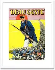 Comic Beau Geste French Foreign Legion Hero War Framed Wall Art Print