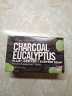 Shugar Soapworks Charcoal Eucalyptus Plant Derived scented Soap 5 oz