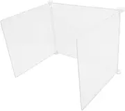 TEMPNAP Desk Divider Barrier Screen Sneeze Guard Partition for Students Offices Protective Board Easy Install Remove for Classroom Workstations