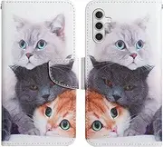 Verpotex Compatible with Samsung Galaxy A14 5G Case, Mobile Phone Case Samsung A14 5G Case Leather Folding Flip Case Magnetic Card Slot Flip Case Protective Case Samsung A14 5G (Cat 2)