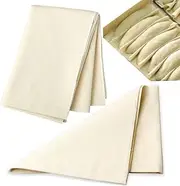 Grandtobuy Professional 2pcs Baguette Bread Proofing Cloth, Off-White, 75x45cm, Cotton, Baking Accessory, Proofing Cloth