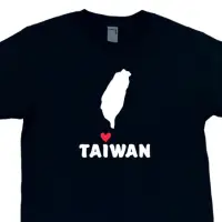 在飛比找蝦皮購物優惠-我愛臺灣🇹🇼 I love Taiwan 黑色 白色厚磅純棉