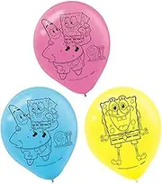 Amscan Spongebob Latex Balloons, 30 cm (Pack of 6)