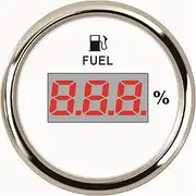 2" 52mm Digital Fuel Level Gauge Meter Waterproof Stainless Steel 0~5V Signal Fuel Gauge for Car Truck Boat 9~32V Automotive Voltmeter(WS)