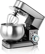 Stand Mixer,5.8L 1000W Electric Kitchen Food Stand Mixer with Flat Beater Dough Hook & Whisk, Stainless Steel Bowl, Splash Guard, Electric Standing Mixer Dough Mixer for Home Use