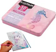 Painting Pen Set - Macaron Colored Pencils, Colored Pencils for Kids | 50 Vibrant Colors for Kids Coloring Pencils, Pre - Rugged Color Pencils for Beginner Artists dise