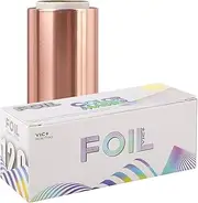 Segbeauty Hair Foils for Highlighting, Aluminium Foil for Dressers, Roll for Color Application and Highlighting Services, Dye Foils With Cutter on Box (Rose Gold)