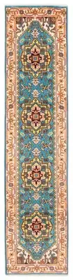 Vintage Hand-knotted Runner Rug 2'5" x 10'0" Traditional Wool Carpet