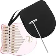TOGEVAL Home Kalimba 17-key Acrylic Miniature Thumb Piano Portable Cat Shape Craftsmanship Play Melodious Tunes