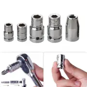 Setting Sleeve Socket Adapter Square Hole To Hexagon Chrome Vanadium Steel