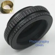 Brass M42 to M42 12-17mm Macro Tube Focus Helicoid Lens Adapter 12-17mm for M42