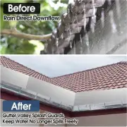 4x Gutter Valley Splash Guards Downspout Diverter Rain Gutter Valley Roofing