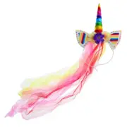 Attitude Studio Light Up Rainbow Unicorn Horn Headband LED Costume Accessory