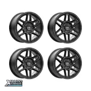 KMC KM716 Nomad Satin Black 17X8 5X108 38mm (Set of 4) (for: Jaguar)