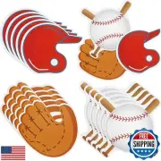 Gejoy 90 Pieces Baseball Cutouts for Bulletin Board Baseball Paper Cutouts Gl