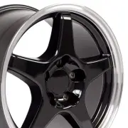 17In Replica Wheel CV01 Fits Chevrolet Corvette ZR1 Rim 17x9DOT5 Black Wheel