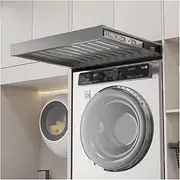 Hidden Drying Rack Pull Out Pants Drawer, Washing Machine Built-in Wardrobe Pull Out Basket, Space Saving Under Cabinet Drying Rack(560-610mm)