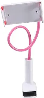 COMNESTBI Cell Phone Holder Flexible Gooseneck Bracket Stand for Smartphones Tablets Arm Rotation for Home Office Kitchen Pink