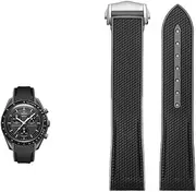 [FKMBD] 20mm Silicone Suitable For Omega Swatch Strap MoonSwatch Curved Interface Rubber Silicone Watch Band Seamaster 300 For Omega X Swatch Joint celestial Sports