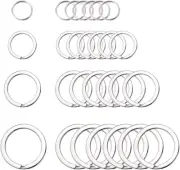 40 Anillos Partidos Para Llaveros Anillos Acero Inoxidable Para Etiquetas Perros