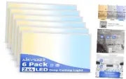 0-10V Dimmable Recessed 2x4 6 Pack Led Flat Panel Light - 2x4-6 pack