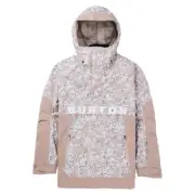 Burton Frostner Anorak Jacket 2025 Mens in Snowfall Camo Summit Taupe - Size -