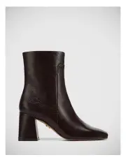 [Wittner] Novea Crinkle Patent Leather Ankle Boot in Raisin