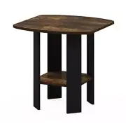 Furinno Simple Design End Side Night Stand/Bedside Table with Bin Drawer, Amber