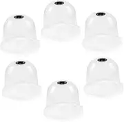 Toyvian 6Pcs Plant Nursery Dome Cover Reusable Breathable Garden Protector for Seedlings Frost Bird Protection Durable Pet Material for Use