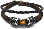 [Original Tribe] couple bracelet women Leather Bracelet Men leather bracelet E0011, leather