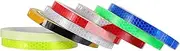 NAMOARLY 8Rolls Reflective Stickers for Bicycles Fluorescent Strips for Night Riding Safety Durable and Easy to Use High Visibility Bike Reflective Tape Colors