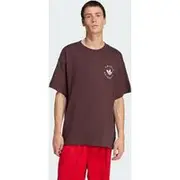 Curved adidas Trefoil Logo GFX Tee