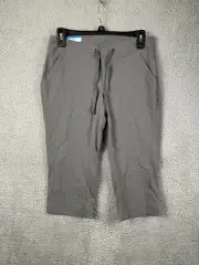 Columbia Pants Womens Grey Capri Active Fit 18" Inseam Anytime Outdoor size 2