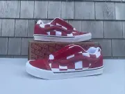 Vans Knu Skool Red/White LifeStyle Casual Shoes Sneakers Men's Size 10 NEW