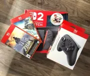 Nintendo Switch 2 BUNDLE-3 GAME - Zelda & Mario Kart World + Pro Controller 2