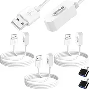 Xiatiaosann 3 Pcs Charger Cable for Xplora X5/X4 USB Plug Magnetic Smartwatch Replacement Charging Cable Dock, for Xplora X5/X5 Play/X4, Smartwatch Fast Charging(100cm)