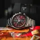 【SEIKO 精工】CS 喬治亞羅設計 三眼太陽能時尚腕錶 SK038 /紅41.6mm(SSC771P1/V176-0BH0R)