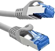 InLine® Patch Cable, Cat.6A, S/FTP, TPE (LSZH), CCA, PoE, LAN, Ethernet, Network Cable, RJ45 Gigabit, Grey, 1 m, 72601