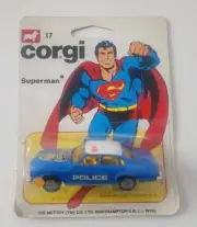 Vintage 1979 British Corgi Metropolis Superman Buick Police Car New Sealed