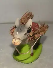 NEW Donkey Carrying Wood, 6-7 Cm Santons Didier