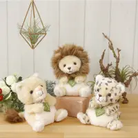 在飛比找蝦皮購物優惠-日本 potte 動物系列 絨毛娃娃 獅子 小獅子 花豹  